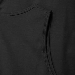 Camiseta sin mangas acanalada gris para hombre, cuello redondo, informal, transpirable, de punto, para entrenamiento muscular, color liso, de algodón, de secado rápido, ajuste cómodo, frontal - Product Image 5