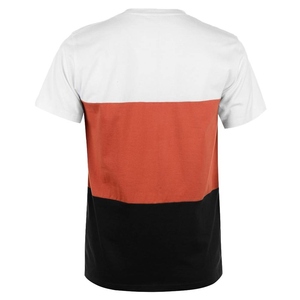 T-shirt à manches courtes pour homme, imprimé rouge et noir, col rond, coupe slim décontractée, impression numérique, toile 100% coton respirant - Product Image 2