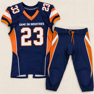 Custom American Football Jersey OEM ODM Men Youth Team Wear Breathable Sublimated Football Shirt Training Uniform Supplier - Product Image 1