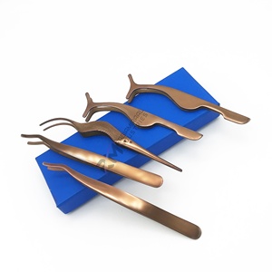 Applicateur de cils professionnel RMI réutilisable, portable, respirant, de haute qualité, couleur or rose plasma, en acier inoxydable - Product Image 2