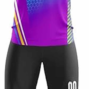 Maillot de football unisexe à manches courtes, respirant, léger, séchage rapide, prix d'usine, logo et nom personnalisés, 100% coton - Product Image 2