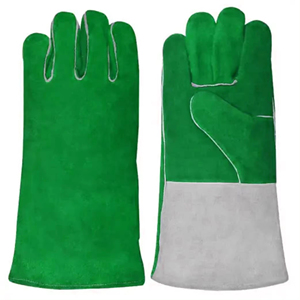 Gants de soudage en cuir industriels à manches longues, gants de soudage en cuir rouges, fonction anti-chaleur, gants de sécurité industriels en cuir pour le soudage - Product Image 5