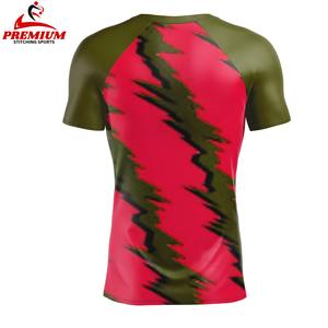 Logo Écologique Anti-bactérien Anti-UV Rash Guard Respirant Séchage Rapide Spandex/Polyester Vêtement de Yoga Extensible Manches Longues Unisexe - Product Image 4