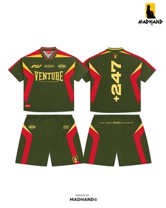 Conjunto de Ropa Deportiva de Alto Rendimiento |   Camiseta Técnica y Pantalones Cortos Deportivos VENTURE |   Fabricante OEM de Ropa Transpirable de Secado Rápido - Product Image 2