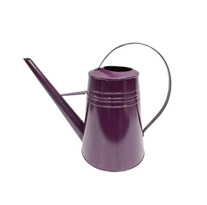 Arrosoir en métal violet avec long bec, finition peinte durable pour le jardinage, arrosoir en métal galvanisé de luxe - Product Image 1