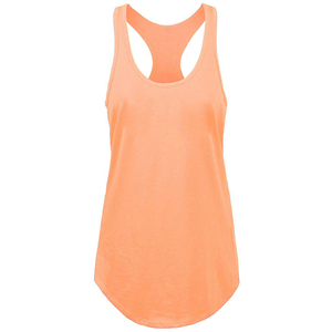 Wholesale Women Quick Dry Fitness Tank <b>Top</b> Breathable Racerback Sports Singlet <b>Peach</b> Gym Wear Sleeveless Yoga Vest Activewear - Product Image 1