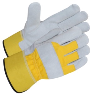 Gants de travail robustes à double paume pour travaux de construction sur le terrain et de montage, gants industriels en cuir pour monteurs - Product Image 1