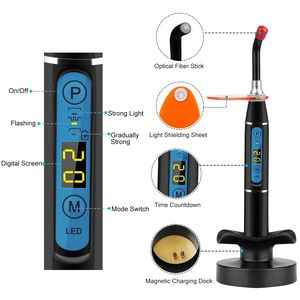 Lampada Polimerizzatrice Dentale a LED Senza Fili con Luce Costante ad Alta Potenza per Polimerizzazione Rapida e Uniforme di Resine e Compositi - Product Image 6