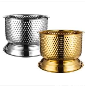 Cubo de hielo de acero inoxidable a nivel de ojos para la vista, mejora la presentación de bebidas, añadiendo un toque profesional a cualquier entorno de servicio. - Product Image 6