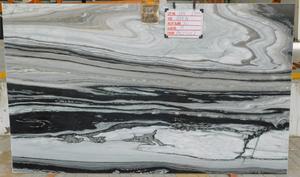 Indian Natural Panda White <b>Marble</b> Big Slab Honed Modern Polished for Airport Railway Station Hotel Apartment Office Building - Product Image 4