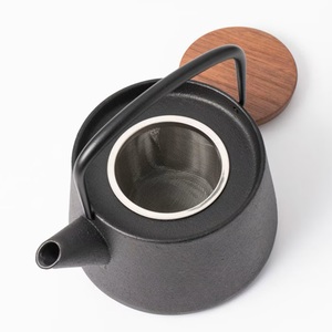 Théière Nambu Tekki "tetu", fabriquée au JAPON, théière en fonte, revêtement émaillé intérieur, avec passoire à thé en acier inoxydable - Product Image 3