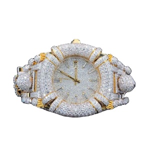 Reloj de Lujo Elegante y Clásico de Estilo Diver, con Correa de Acero Inoxidable, Cristal de Zafiro, Diamante Moissanita con Corte VVS - Product Image 1