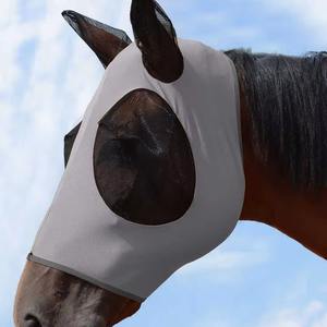 Cubrecabezas de malla y algodón de alta calidad para caballos con diseño de nariz larga, logotipo personalizado, ajuste cómodo para equitación - Venta al por mayor - Product Image 5