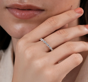 Anillo de Compromiso de Plata Vintage con Diamantes, Certificado IGI, Joyería Elegante para Boda, Regalo de Aniversario para Mujer, Venta al Por Mayor - Product Image 4
