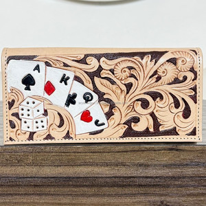 2025 Handcrafted Stylish Hand Tooled Genuine Leather Men's bifold <b>Wallet</b> Cards & Floral Design Slim Cash Organizer Card Holder - Product Image 4