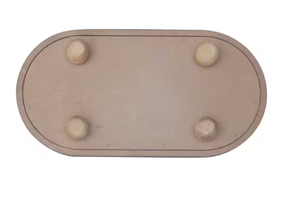 Bandeja de Servir Redonda de Aluminio Hecha a Mano de Estilo Nórdico, con Diseño Impreso a Color, para Decoración del Hogar, Más Vendida - Product Image 3