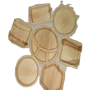 Juegos de vajilla de hoja de palma desechables respetuosos con el medio ambiente reciclables para uso en viajes - Product Image 1