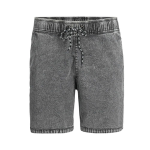 Shorts de jogging pour hommes effet délavé, en coton French Terry, ourlet brut, style vintage, streetwear, vente chaude, OEM ODM, 100% coton - Product Image 1