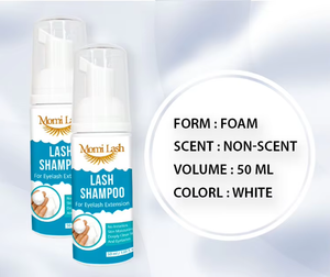 Espuma limpiadora profesional efectiva herramienta de extensión de pestañas accesorios champú adhesivo para pestañas 50ml blanco MOMI EYELASH CO. LTD. - Product Image 3