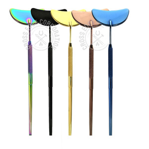 Espejo Compacto Desmontable con Forma de Luna para Pestañas, Espejo para Pestañas Ligero y Antideslizante Personalizado para Artistas Profesionales de Pestañas - Product Image 2