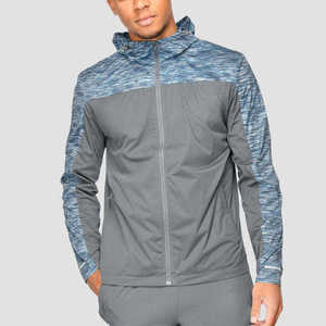 Custom Men's Lightweight Windbreaker <b>Jacket</b> Hooded Waterproof Sportswear Running Coat Breathable Outdoor Hiking <b>Zip</b> <b>Up</b> <b>Jacket</b> - Product Image 2