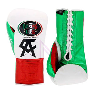 Nouveauté, gants de boxe professionnels en cuir de vache véritable de qualité supérieure, fabriqués en usine, sans vie, sans boxe, avec impression CA - Product Image 2