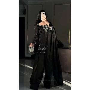 เปิดตัวดีไซน์ใหม่สุดฮิต เสื้อผ้าซาตินธรรมชาติ ชุดฟาร์ชี ปาลาซโซ พร้อมผ้าคลุมไหล่ ดีไซน์สวยพร้อมใส่ - Product Image 2