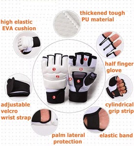 Guantes de Boxeo MMA de Cuero Duradero de la Mejor Calidad con Cierre para Entrenamiento de Fitness, Sparring y Grappling, Unisex - Product Image 5
