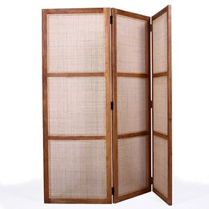Paravent pliant style Pierre Jeanneret en bois massif avec cannage pour bureaux, hôtels et maisons - Vente en gros - Product Image 6