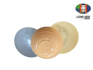 Ensemble de bols à salade et à soupe en plastique OEM personnalisés, extérieur côtelé, qualité alimentaire, incassables, bols de service pour restaurant - Product Image 3