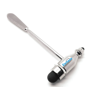 Martillo de Reflejos Troemner de 9.75 Pulgadas, con Cabezas Pequeñas y Grandes de Goma para Pruebas de Percusión, Instrumentos Quirúrgicos - Product Image 3