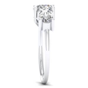 Bagues de promesse de mariage REYES en argent sterling 925 avec trois pierres de moissanite de 2,11 ct pour femmes, cadeau d'anniversaire, bijoux fins - Product Image 3