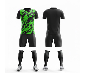 Conjunto de Uniformes de Fútbol por Sublimación para Pedidos al por Mayor – Sublimación Completa |   Tallas para Hombres, Mujeres y Jóvenes |   Ropa Deportiva Ligera de Secado Rápido para Entrenamiento - Product Image 2
