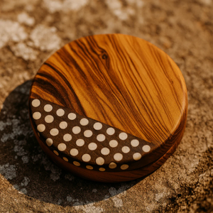 Premium Wooden Beverage Coaster Round Wood <b>Cup</b> <b>Mat</b> for Dining Table and Restaurant Use - Product Image 2