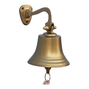 Campana de barco hecha a mano de latón puro con acabado pulido para decoración exterior, decoración interior, decoración de habitaciones, decoración de entradas. - Product Image 3