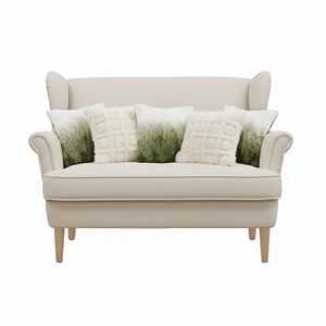 SOGA 6pc 45cm Luxury Decorative Pillows <b>Cream</b> Pom-Pom Grid Ombre Faux Fur for <b>Sofa</b> Bed 4 <b>Cream</b> Pom-Pom Grid 2 Ombre Faux Pillow - Product Image 1