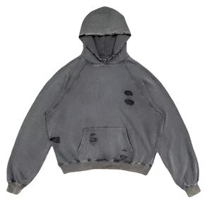 Sweat-shirts unisexes en coton 100 % de haute qualité pour hommes, style streetwear, effet vieilli, collection hiver 2026, personnalisables, vente en gros - Product Image 5