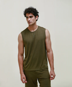 Logo personnalisé Muscle Fit débardeurs 100% coton séchage rapide et respirant sans manches vêtements de sport Fitness hauts d'entraînement - Product Image 1