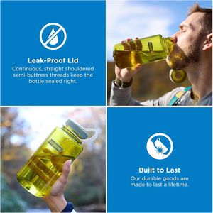 Borraccia Sportiva da 32 oz Senza BPA, Resistente e Antigoccia, Leggera con Design a Bocca Larga per Escursionismo, Palestra, Lavoro e Viaggi - Product Image 2