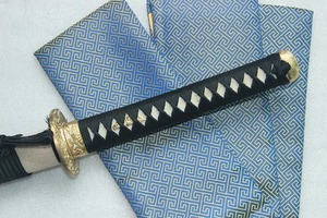 Katana japonais en acier carbone fait main avec manche en bois, lame droite, qualité industrielle, OEM, garantie 3 ans - Product Image 5