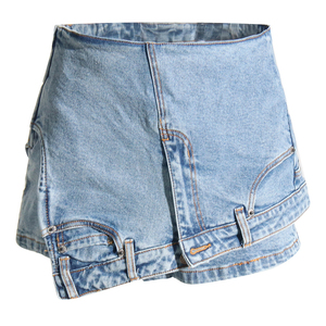 Fashion Unique New Streetwear Sexy Irregular Washed <b>Jean</b> Shorts Women Short Denim Shorts for Women Shorts Women - Product Image 1