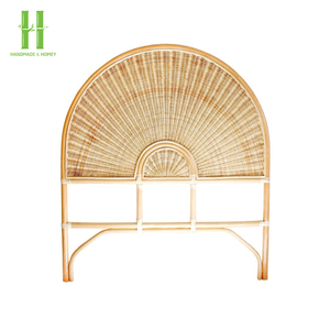 Garden Style Design Rattan Bed with Simple <b>Headboard</b> Headbed <b>Panels</b> Use For Home And Hotel Furniture Factory Direct Rattan 2026 - Product Image 2