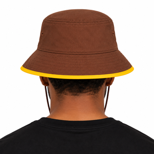 Sombrero de Pescador iota-phi-theta para Hombre, Color Marrón Dorado, Bordado con Letras Griegas, Sombrero Boonie de Fraternidad, Ala Ancha, Protección Solar para Exteriores - Product Image 2