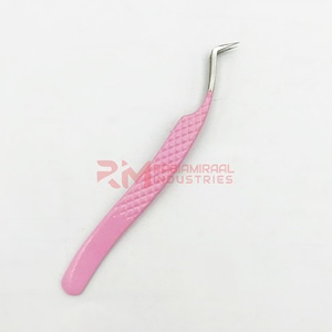 Pince à cils professionnelle en acier inoxydable RMI Private Label, vente en gros, durable, haute qualité, toutes formes, pour extensions de cils - Product Image 2