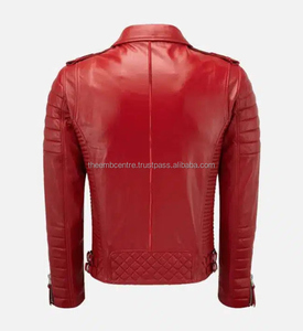 Nueva llegada chaqueta de cuero de moda de los hombres de encargo para los hombres usan nuevo estilo 2024 venta directa de fábrica chaqueta de cuero para los hombres - Product Image 4