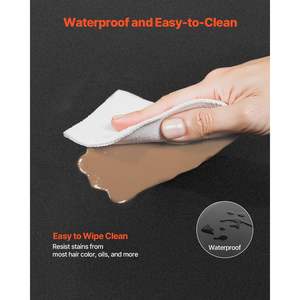 Tapis de salon rectangulaire 3 x 5 pieds, 1/2 pouce d'épaisseur, PVC + NBR, anti-fatigue, anti-dérapant, bords biseautés, fond antidérapant, tapis découpé - Product Image 5