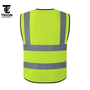 Chaleco de Seguridad de Alta Visibilidad, Ligero, Ignífugo, Tallas Grandes, Personalizado con Logotipo, Material de Poliéster/Nailon - Product Image 2