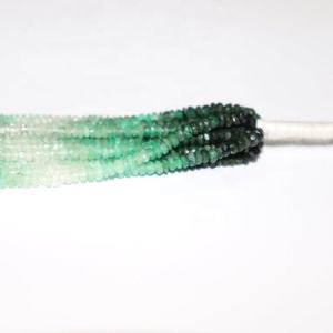 Cuentas facetadas de esmeralda verde natural AAA de 3 mm, 16 pulgadas, piedras preciosas sueltas para la fabricación de joyas a precio de mayoreo. - Product Image 6
