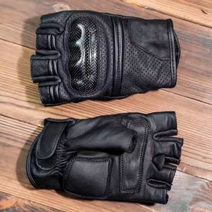Fabrication directe en usine Styles personnalisés Gants de moto de qualité professionnelle en cuir de chèvre totalement personnalisables Sports de plein air - Product Image 2