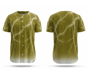 Fabricante de Uniformes de Béisbol Personalizados para Escuelas y Clubes, Jersey con Logotipo y Números Personalizados |   Base de Poliéster Transpirable - Product Image 4